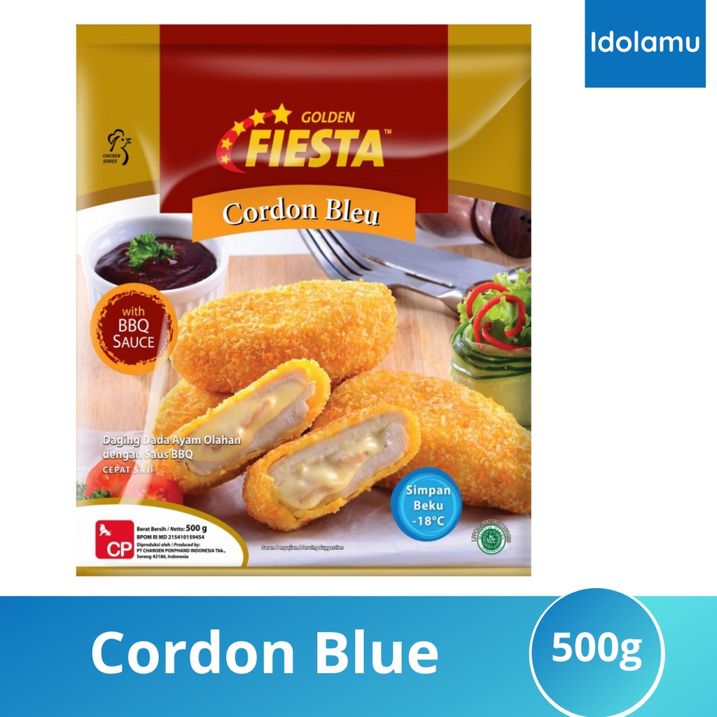 

GOLDEN FIESTA Cordon Blue Daging Dada Ayam Olahan (500gr)