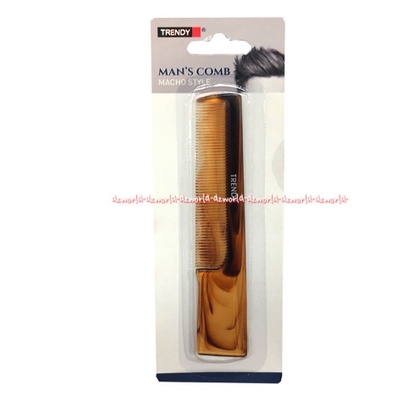 Trendy Man's Comb Macho Style Sisir Saku Kantong Sisir Rapat Pria Laki Laki Cowok Men Tendi