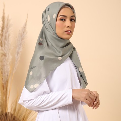 Jilbab Segiempat Elzatta Kaila Voal Premium Series-Rayna - Olive