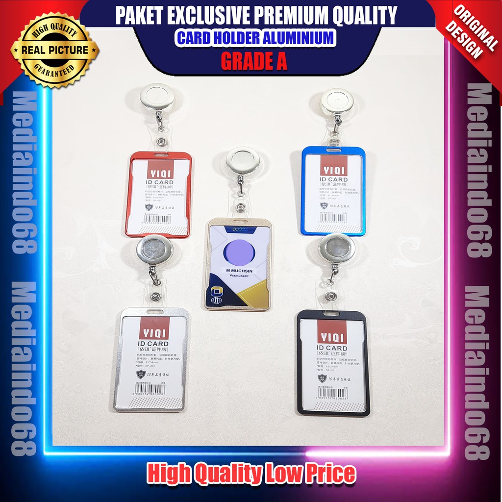 

Paket Exclusive Premium Yoyo Id+Card Holder Alumunium