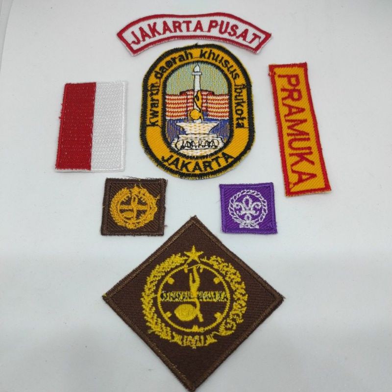 BET LOGO BORDIR PRAMUKA 1 SET JAKARTA ID