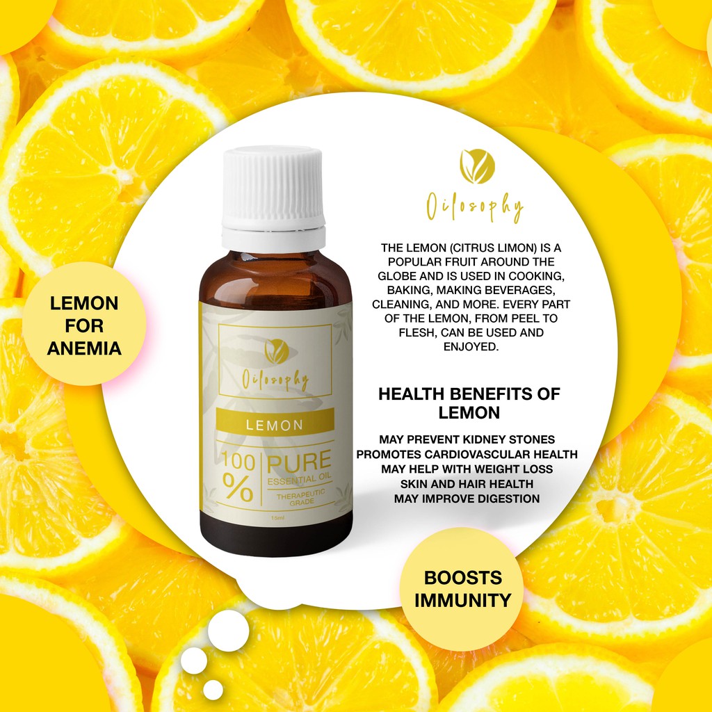 LEMON ESSENTIAL OIL | PURE NATURAL MINYAK ESSENTIAL OIL | THERAPEUTIC GRADE