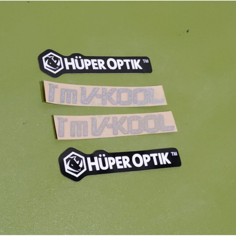 Stiker Kaca Film V-kool dan Huper Optik Original