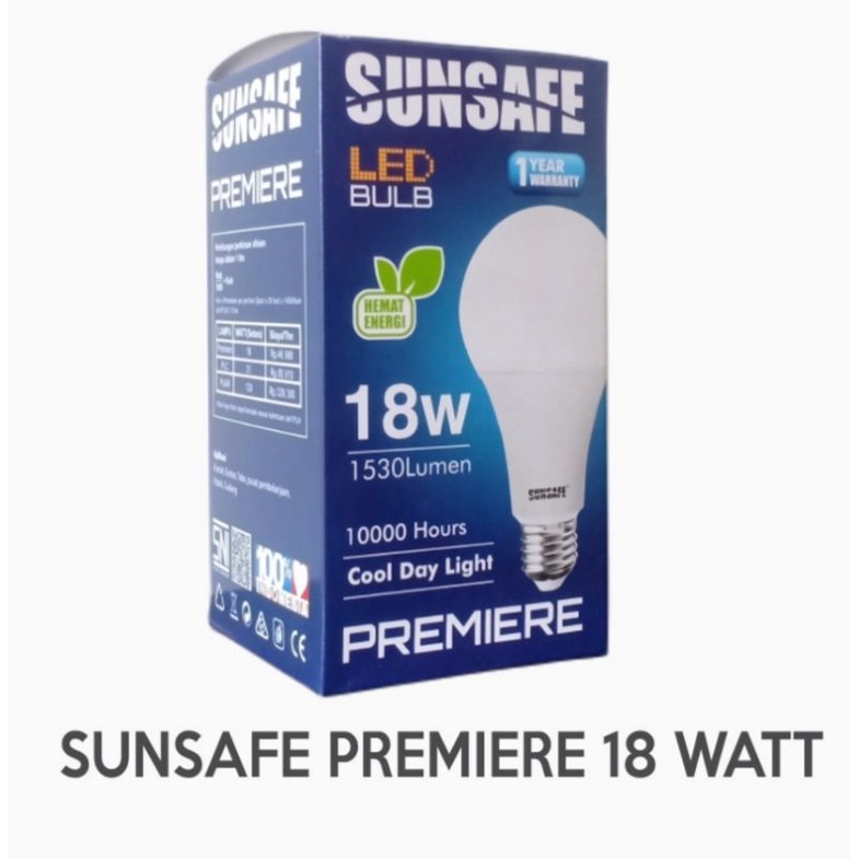 lampu LED sunsafe premier 18 watt