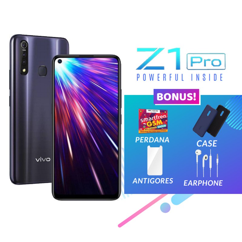 Vivo Z1 Pro - RAM 6GB ROM 128GB (6/128) - Hitam / Biru