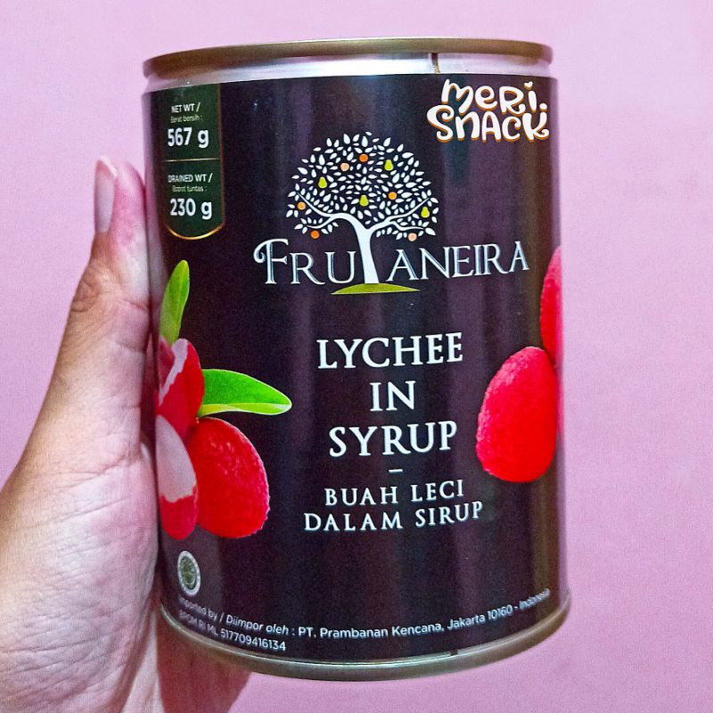 

Frutaneira Lychee in Syrup 567gr / Buah Kaleng / Leci