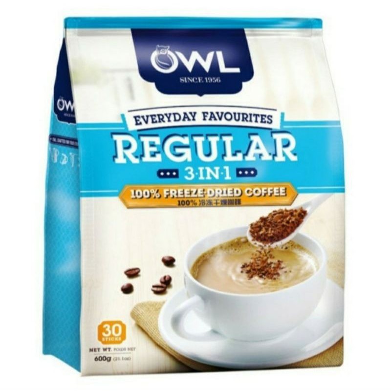 

OWL Everyday Favourites Regular 3 in 1 100% Freeze-Dried Coffee - 1 Sachet (20 gr)