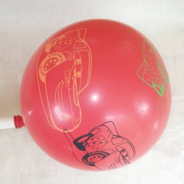 Balon latex print cars/balon mobil