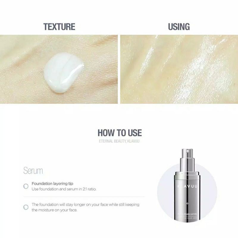 klavuu korean pearl serum