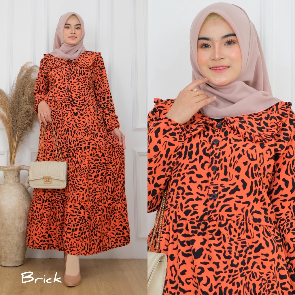 Tutul Midi - Midi Dress Tutul LD106 Busui / 351-6836