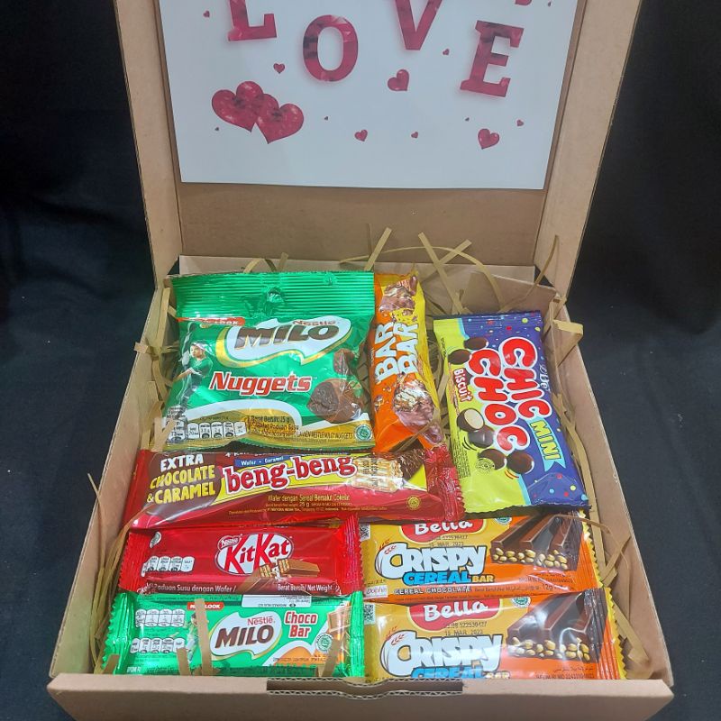 Hampers coklat , snack box , coklat valentine , coklat box , parsel coklat , hampers lebaran