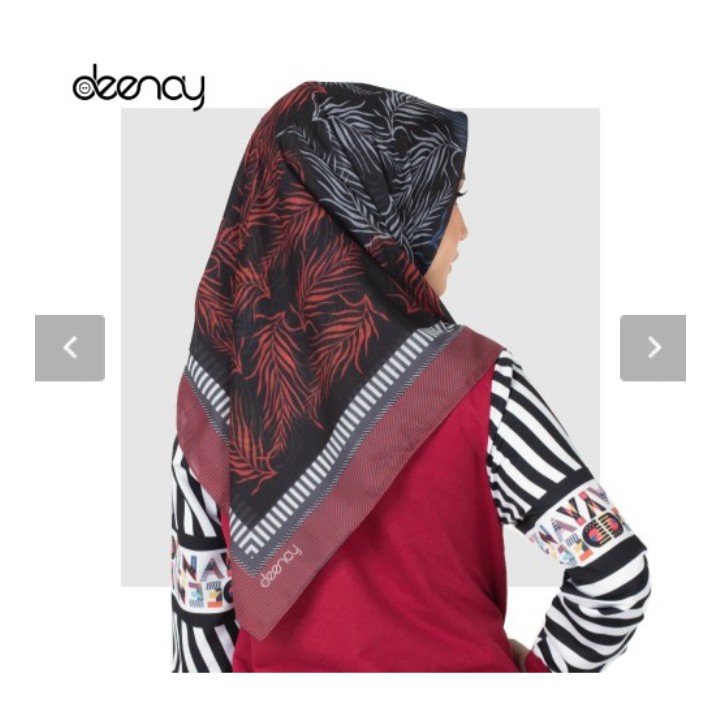 kerudung segi 4 Scarf voal pemium deenay ori motif