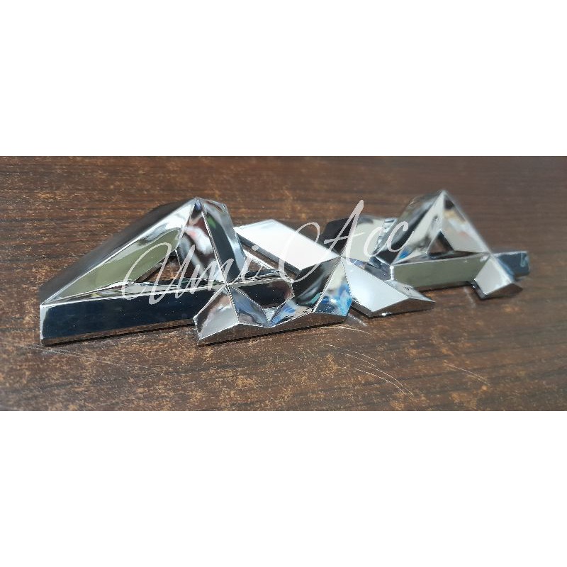 Emblem Logo 4x4 Pajero Sport Chrome