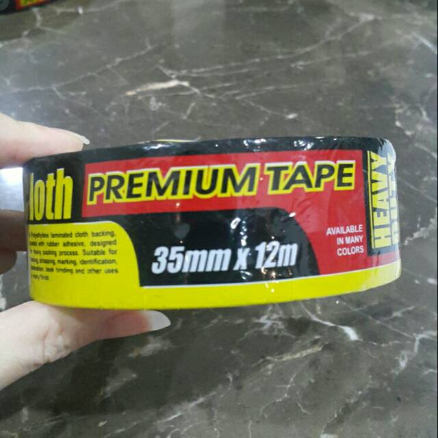 

Lakban kain hitam cloth nachi 1.5" (35mmx12m) premium cloth tape - lakban jilid