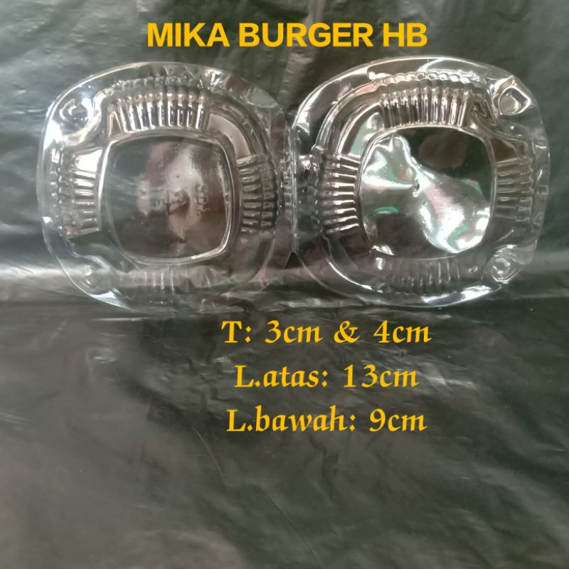Mika BURGER Mika Hamburger Mika Plastik Kecil