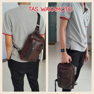 Tas Selempang Pria ISHIYA-WAKAMOTO. (ORIGINAL)