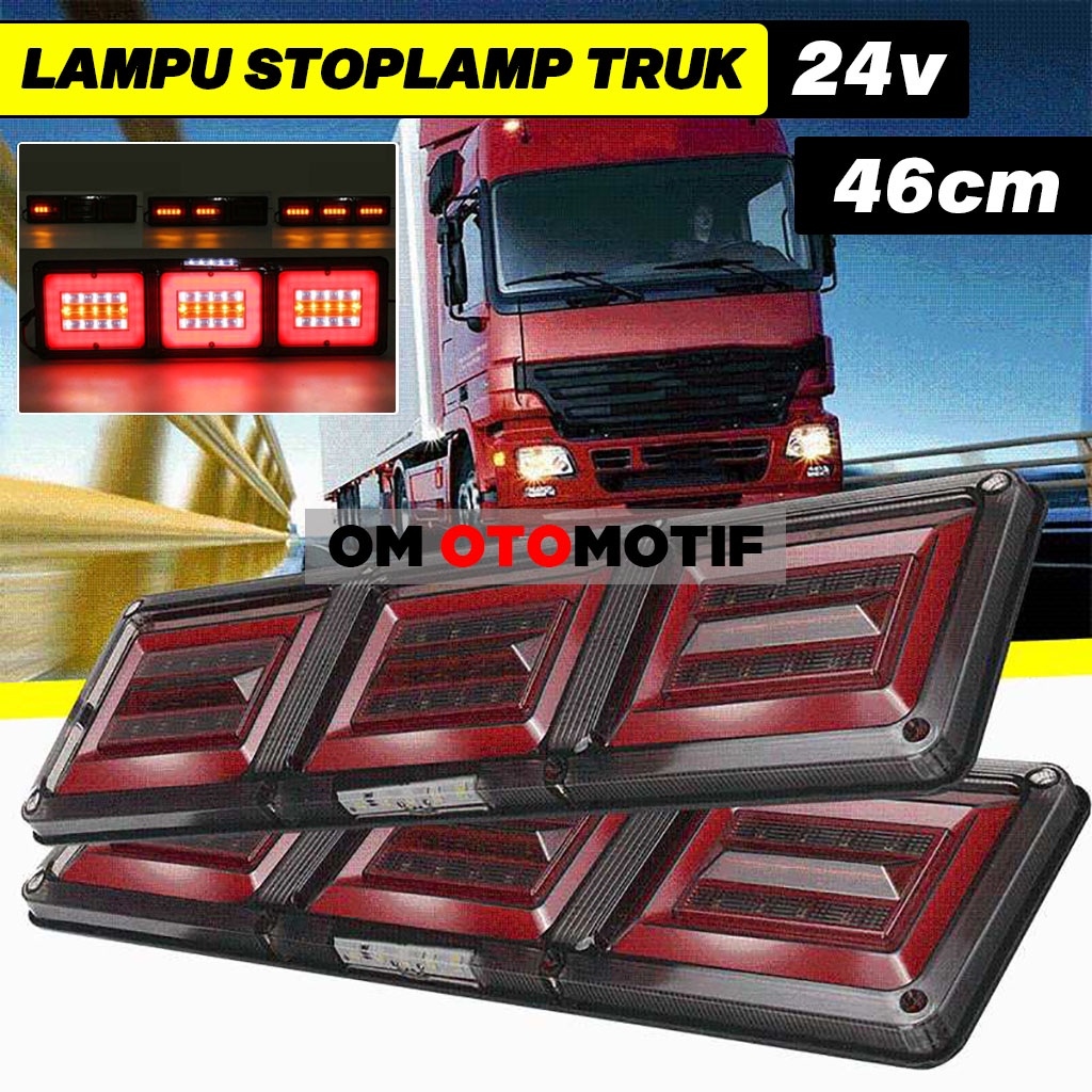 Lampu Variasi Stoplamp Rem Stop Sein Running Led Belakang Mobil Truk truck 3 in 1 Rem Non Kedip Fuso