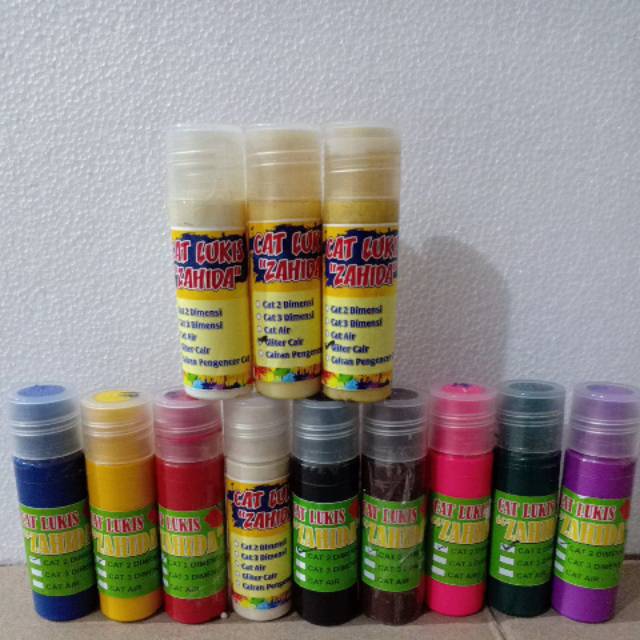 

Cat Textile Zahida 2D, Gliter dan Pengencer isi 30ml