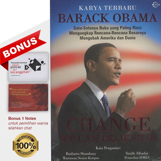 Buku Karya Terbaru Barack Obama Change We Can Believe In Shopee Indonesia