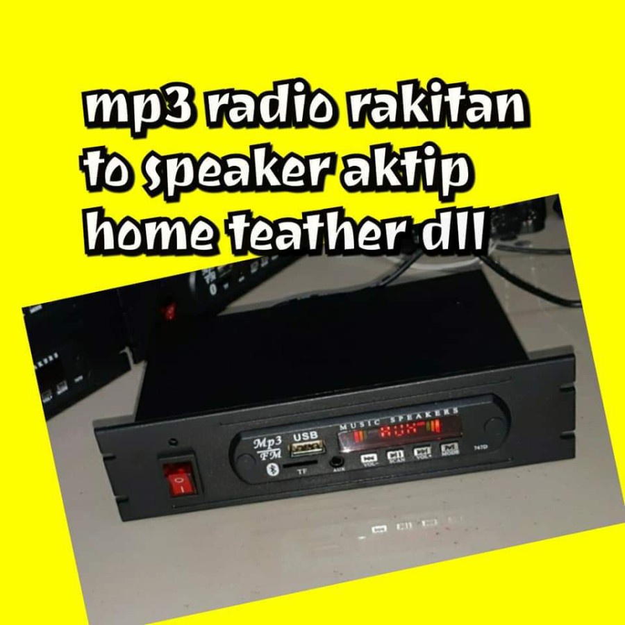 Rakitan MP3 Player USB MMC FM Radio Bluetooth / MP3 Bluetooth Rakitan FM Radio Media Player