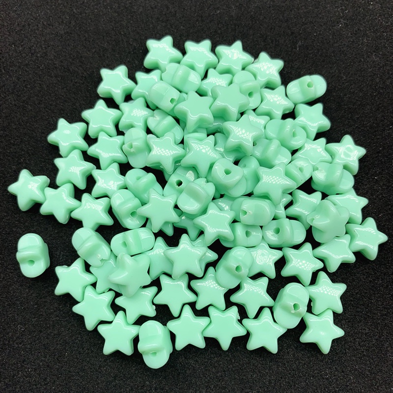 30Pcs/lot 12mm Akrilik Pentagram Beads