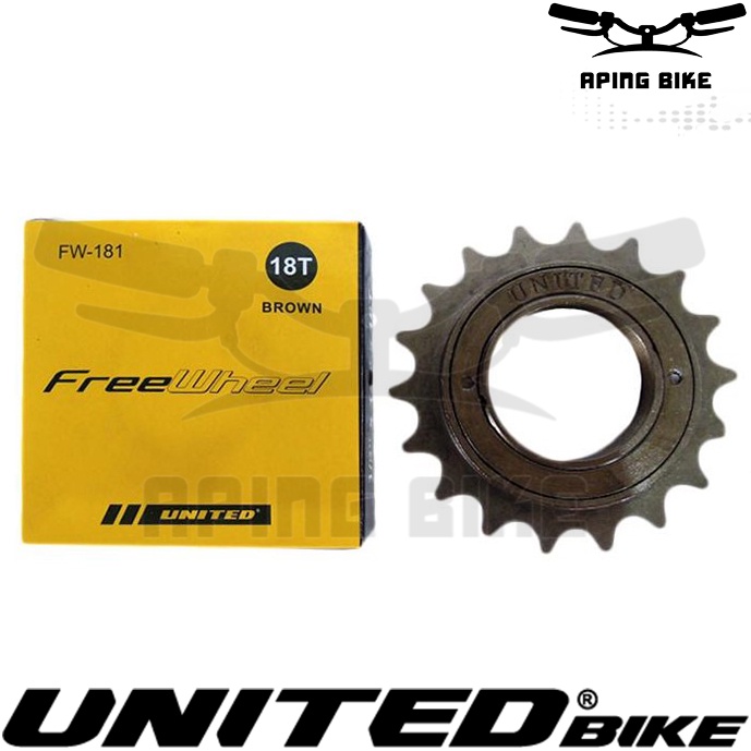 Freewheel United 18T FW-181 Gear Belakang Gir Sepeda BMX Mini MTB Seli