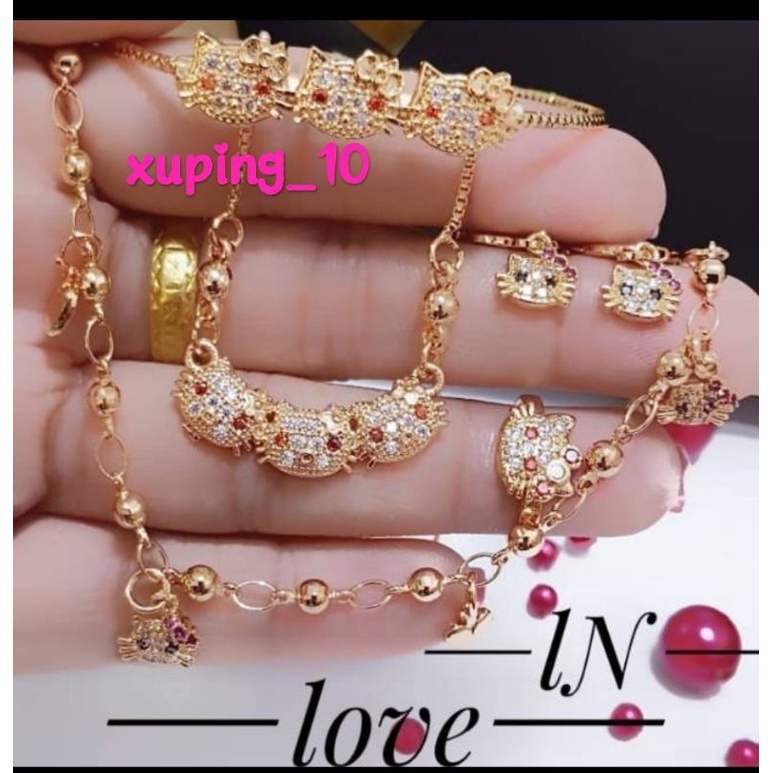 Xuping perhiasan lapis emas 18k terlaris