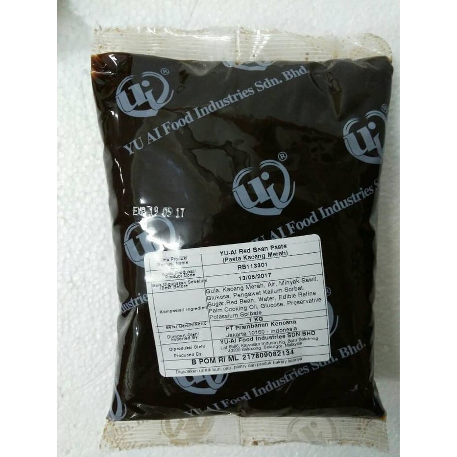 

Yu Ai Red Bean Filling / Isian Roti / Pia / Mochi 1kg