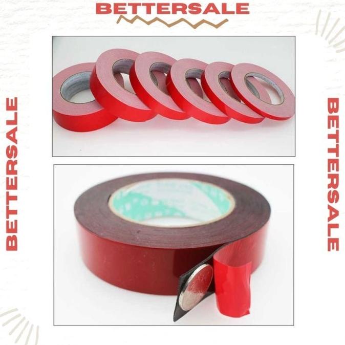 

Produk Terbaik] Lakban Perekat Double Tape 3M Foam Serbaguna Multifungsi 3 Meter