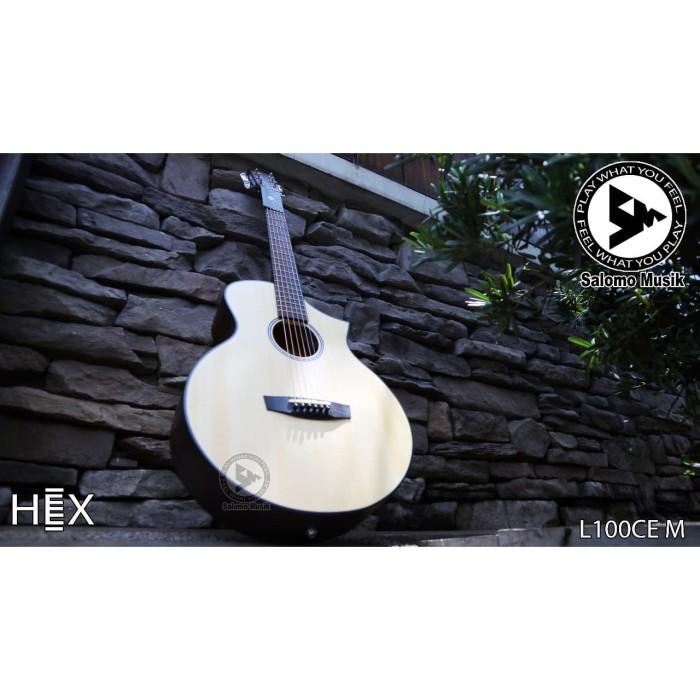 Gitar Akustik Acoustic Elektrik Electric Hex L100 CE M Best Seller
