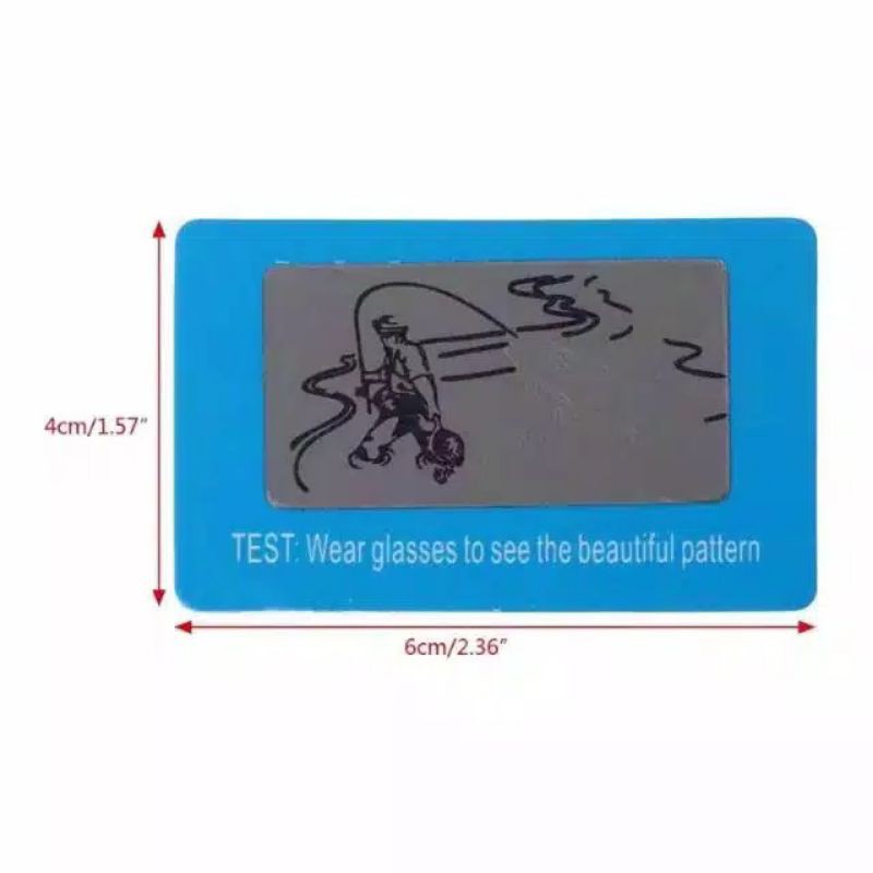 Kartu Tes Kacamata Polaris Sunglasses Polarized Tester Card