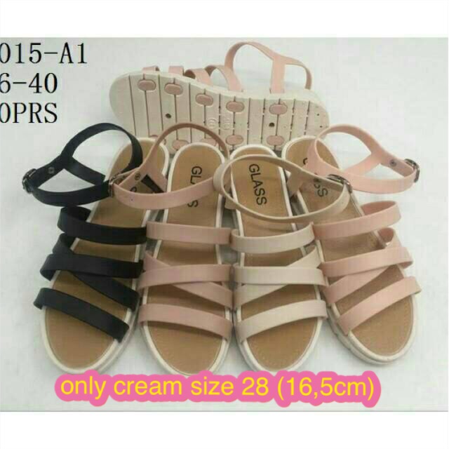 jelly shoes premium kids low gladiator new sepatu bayi anak import murah sepatu karet pesta