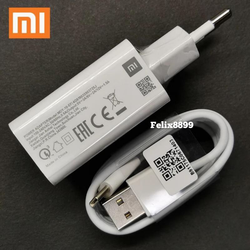 Charger Xiaomi Redmi 10 Prime Redmi 10 5G Redmi 10C Original 100% 18W Fast Charging USB Type C