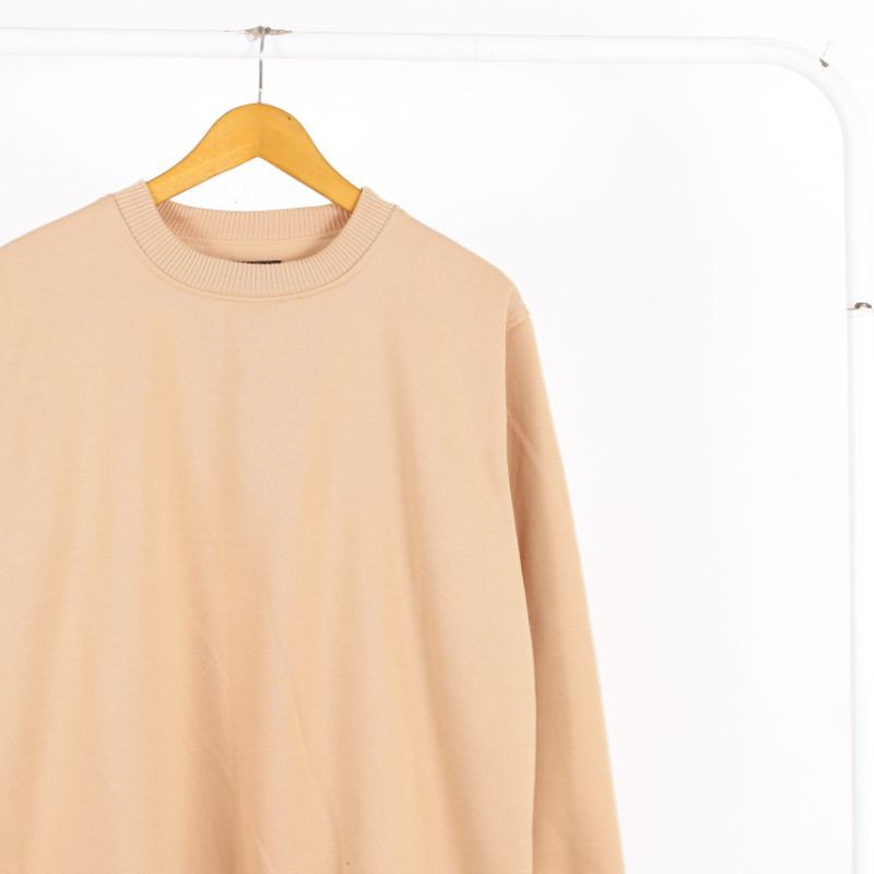 Crewneck NGK Polos pria dan wanita premium-Beige
