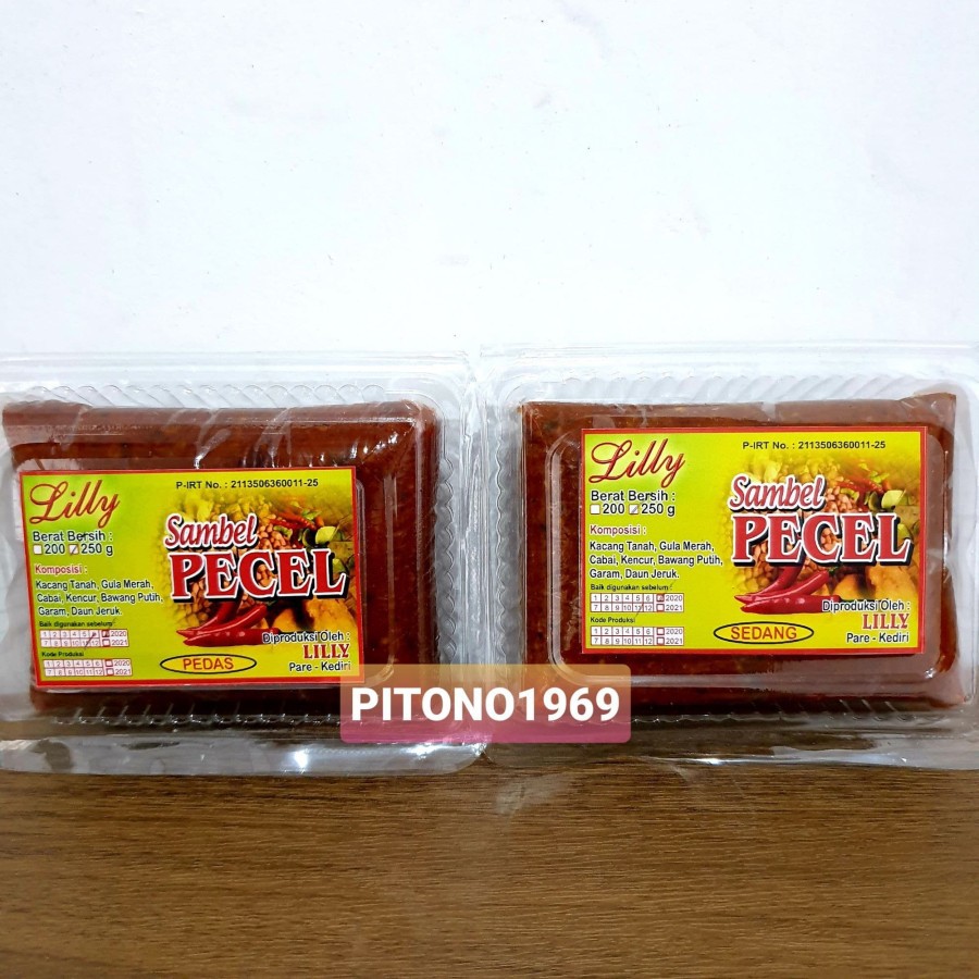 

Bumbu Sambal Pecel LILLY 250gr Khas Kediri