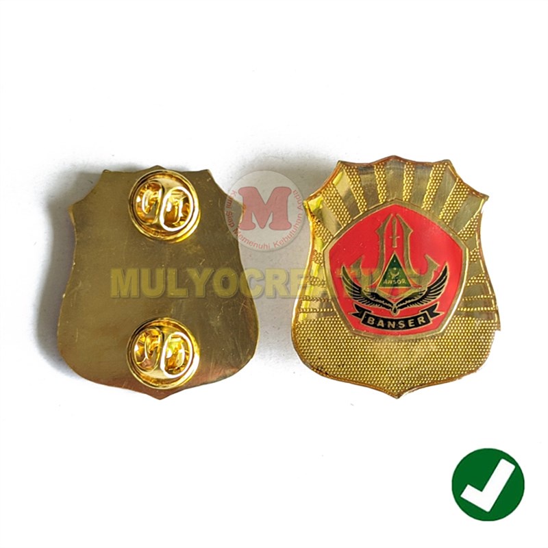 Pin Logo Banser Ansor Lencana Pin Banser Warna Merah