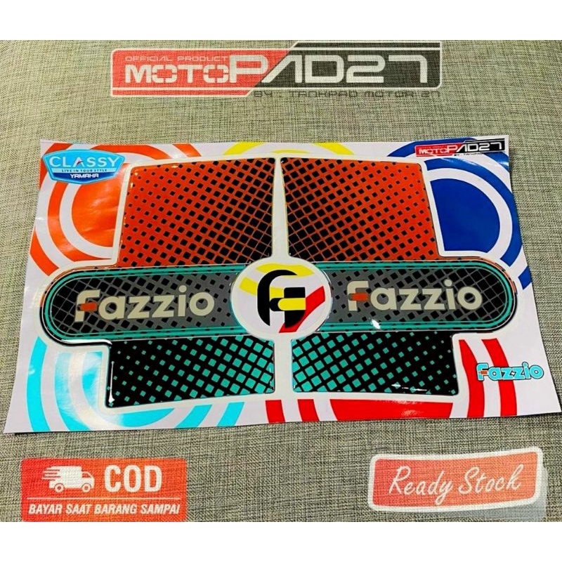 Motopad27 Stiker Body samping Yamaha FAZZIO bahan resin Premium