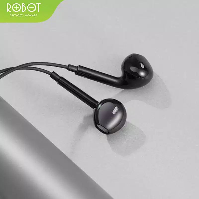 Wired Earphone Robot RE10 Headset High Sound Quality Handsfree - Garansi Resmi 1 Tahun