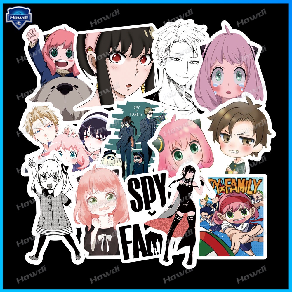 Stiker Motif Anime Spyxfamily Tahan Air Untuk Mobil / Motor