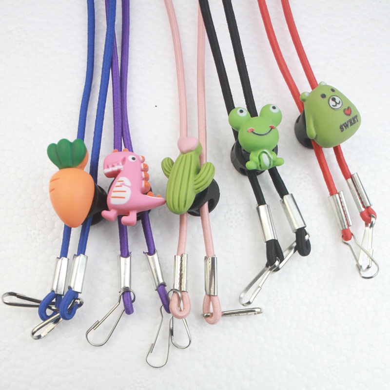 Kartun Masker Wajah Lanyard Kacamata Tali Yang Dapat Disesuaikan Dengan Kabel Ekstensi Kait