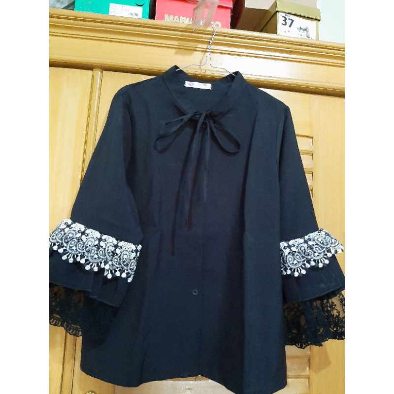 Korean Blouse Black