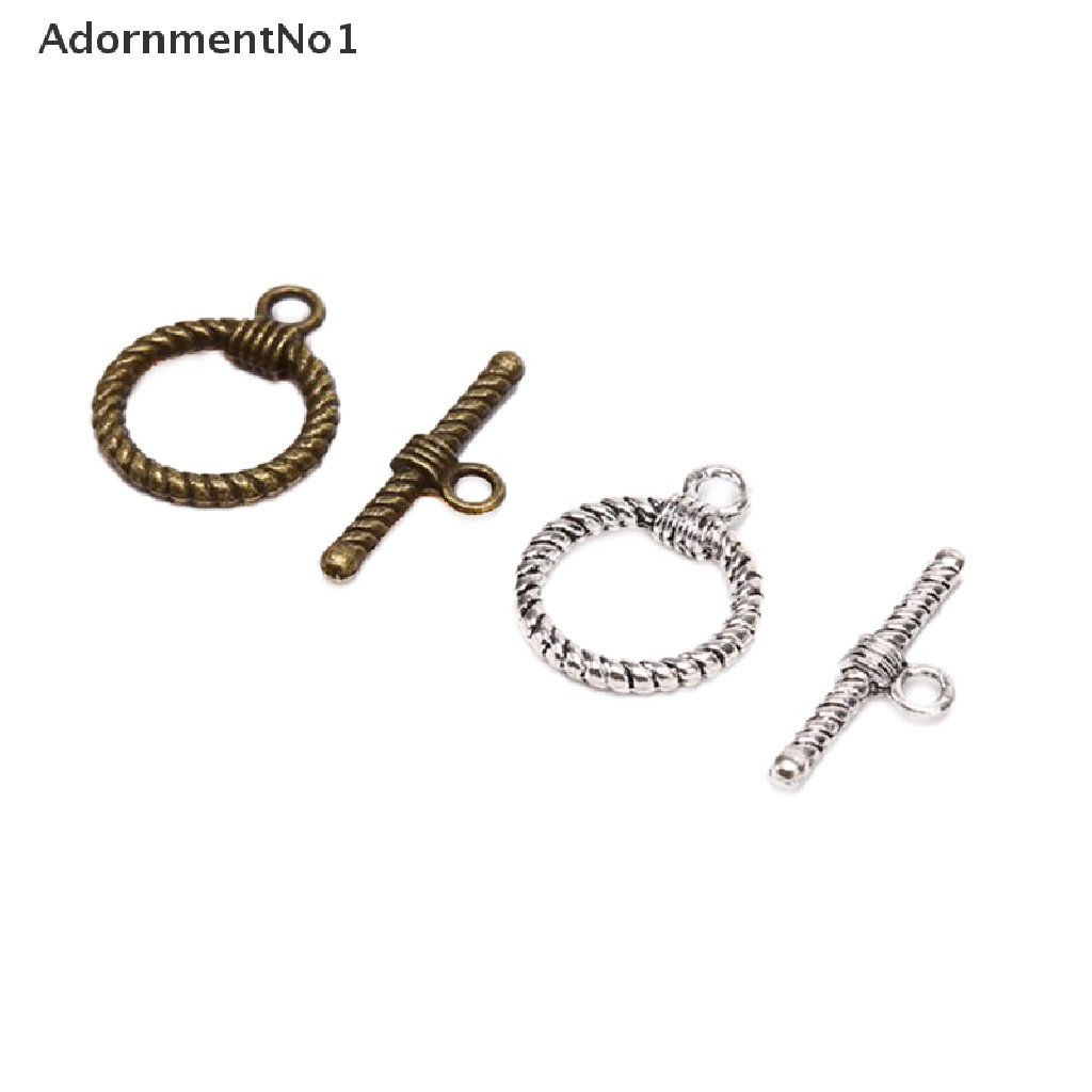 (AdornmentNo1) 20pcs / Set Gesper Toggle Clasps Gaya Vintage Untuk Membuat Perhiasan DIY