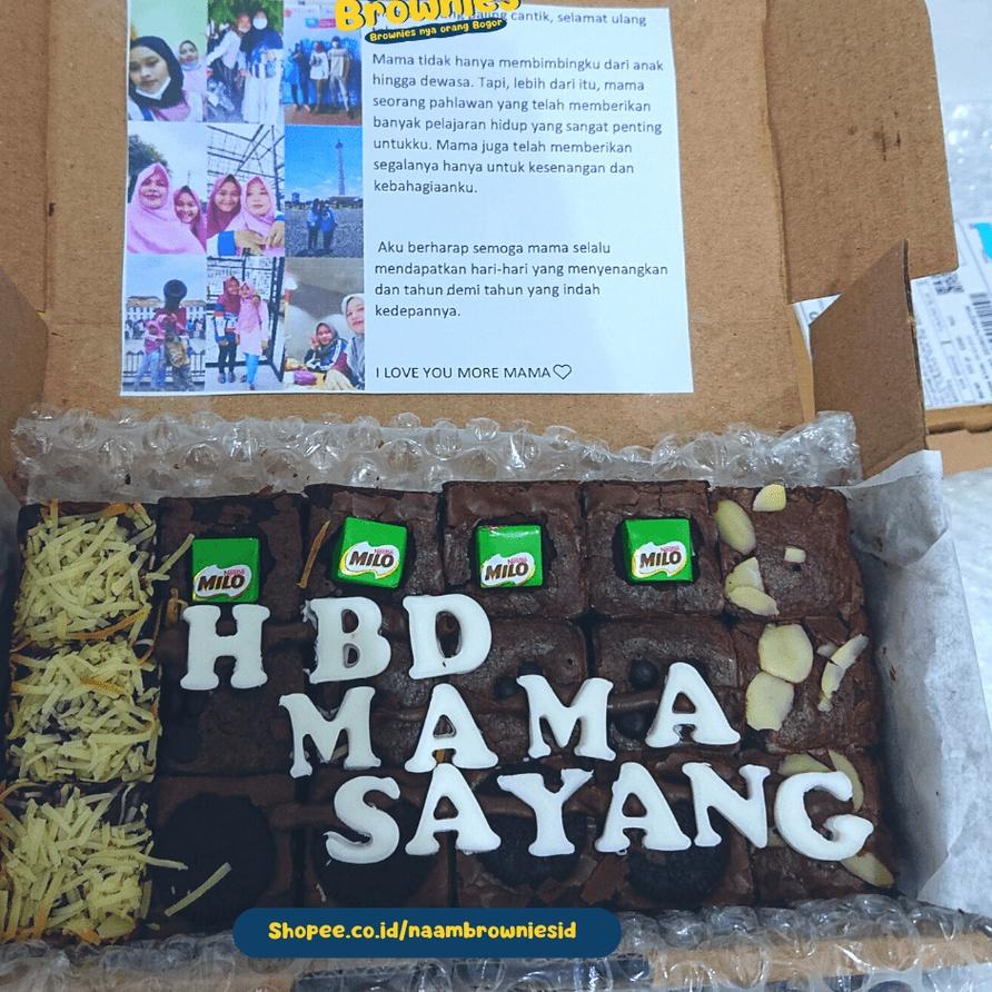 

ス BROWNIES FUDGY / SKAT PANGGANG BISA CUSTOM HURUF GRATIS CETAK FOTO & UCAPAN NYA Terlaris