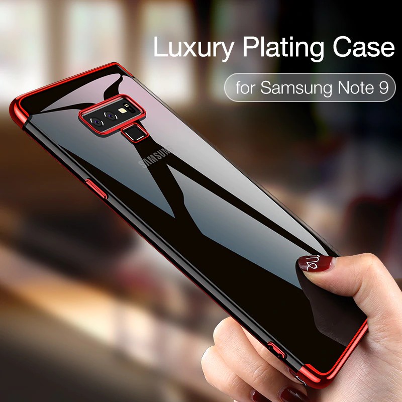 TPU PLATING case Samsung Note 9 softcase casing ultra thin