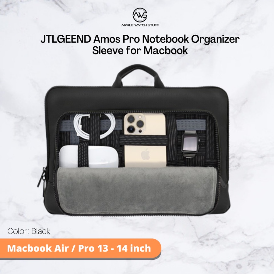 JTLGEEND Amos Pro Notebook Organizer Sleeve for Macbook 13 - 14 inch