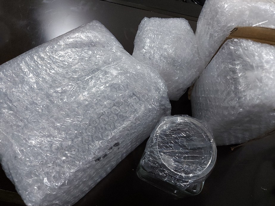 Jar Toples Kaca Square Tutup Aluminium Bening Size 829 Ml Wadah Makanan Snack Packaging Isi Ulang