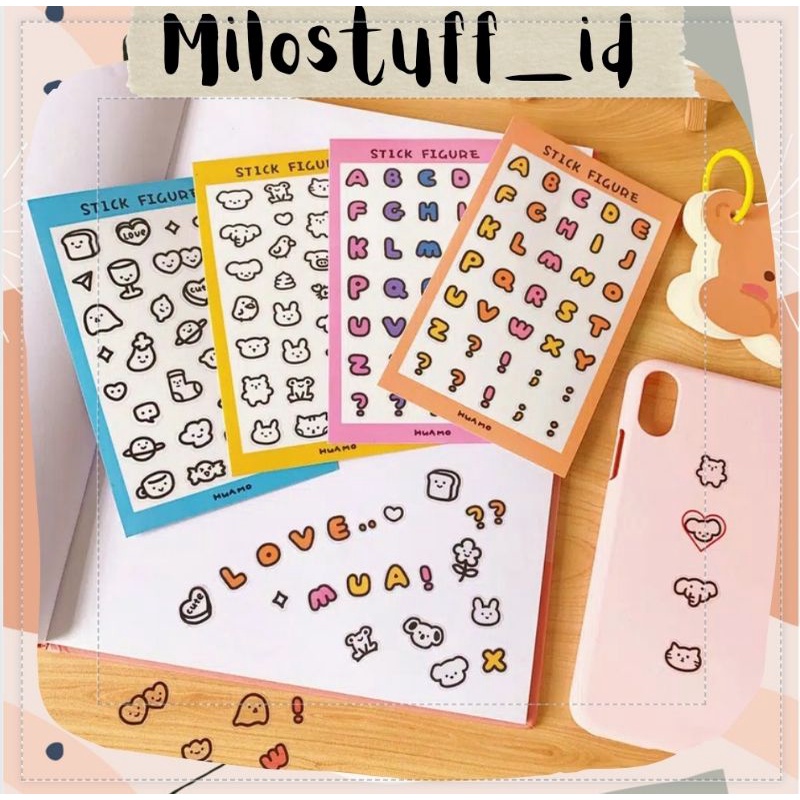 

[MILOSTUFF_ID] Sticker Stick Figure Stiker Jurnal DIY Scrapbook--MS0101