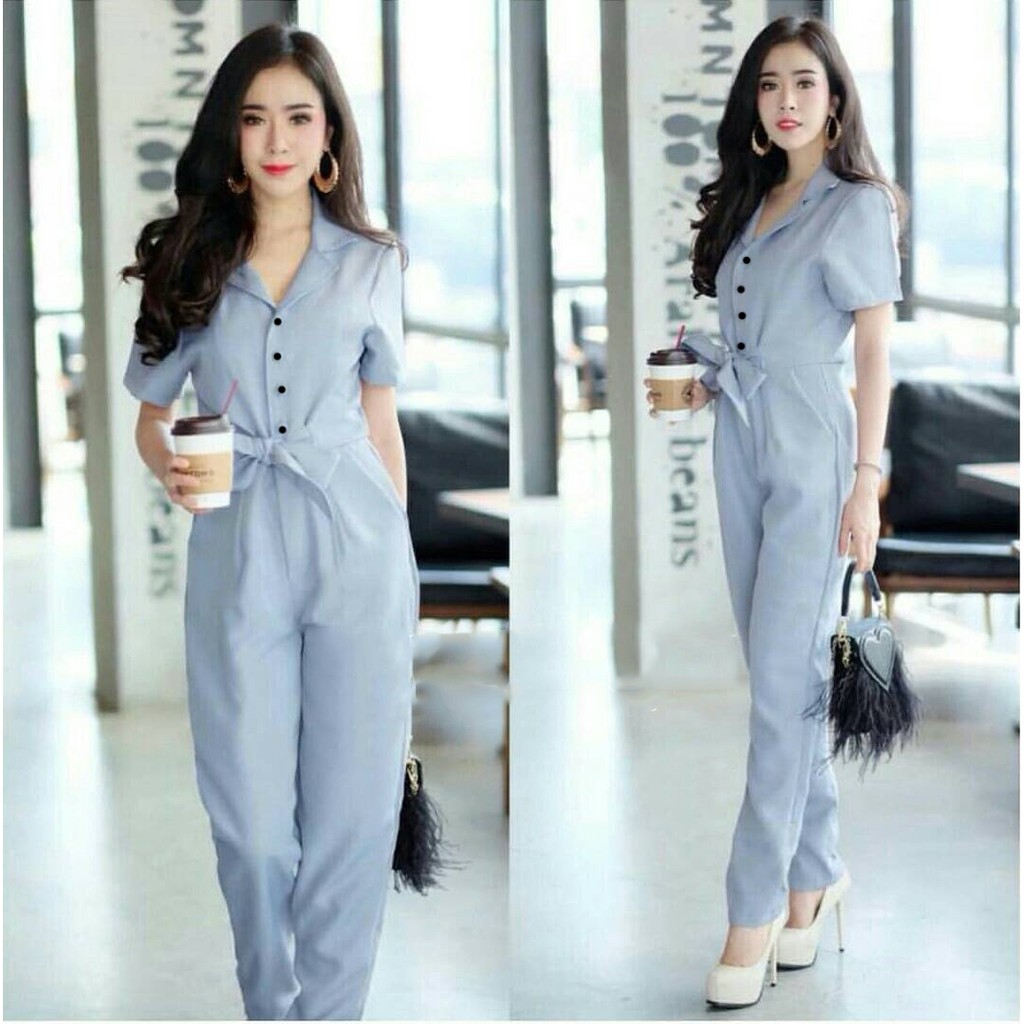 *[GLFK] Jumpsuit Wanita Terbaru / Js Buttonia / Pakaian Wanita Terbaru 2023 / Overall Jumpsuit Wanita Dewasa