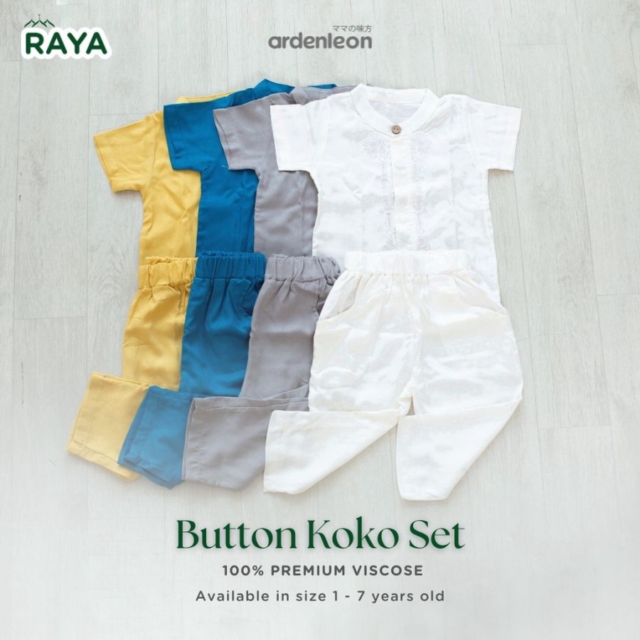 ARDENLEON Boys Button Koko Set 3.0