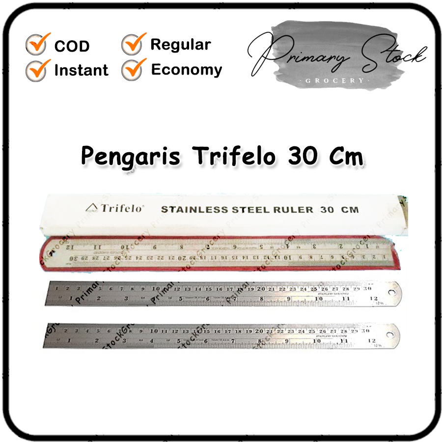 

Penggaris Besi 30cm Tebal Stainless Ruler Mistar Trifelo 30 cm